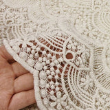 Women Sexy Bodycon Lace Crochet Floral Hollow Knee Length Skirt Office Work Wear - RELEVAZA