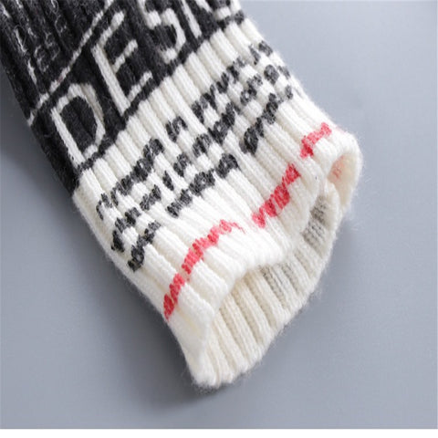 plus size tops print pullover women's sweater long design top dress loose basic knitted sweater High quality HX08 - RELEVAZA