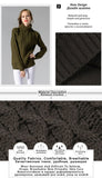Eternal Show Turtleneck Women Sweaters And Pullovers Loose Female Sweater Knitted Stripe Pull Winter Women Tops 70N0469 - RELEVAZA