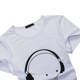 Men Summer Fashion Short Sleeve Cartoon Print T-Shirt Round Neck Slim Fit Top - RELEVAZA