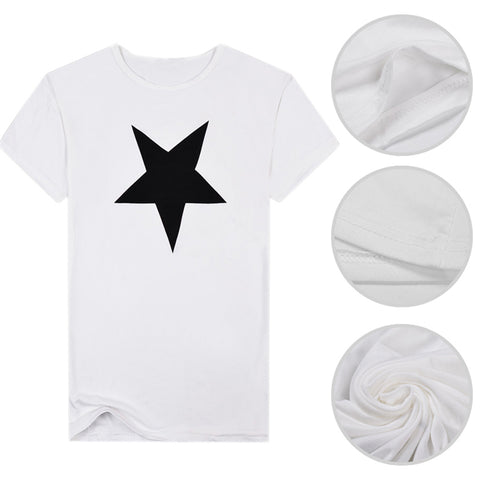 Fashion Star Men Crew Neck Short Sleeve Slim Fit Pullover T-shirt Casual Top - RELEVAZA