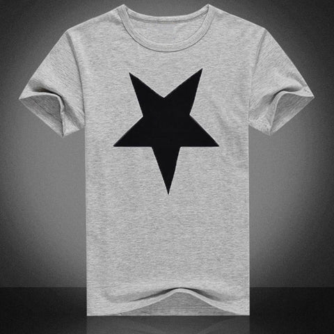 Fashion Star Men Crew Neck Short Sleeve Slim Fit Pullover T-shirt Casual Top - RELEVAZA