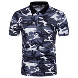 Leisure Camouflage Print Breathable Sports Tee Top Slim Fit Men Summer T-Shirt - RELEVAZA
