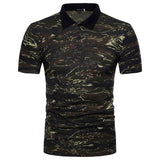 Leisure Camouflage Print Breathable Sports Tee Top Slim Fit Men Summer T-Shirt - RELEVAZA