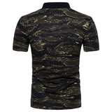 Leisure Camouflage Print Breathable Sports Tee Top Slim Fit Men Summer T-Shirt - RELEVAZA