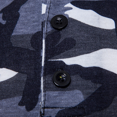 Leisure Camouflage Print Breathable Sports Tee Top Slim Fit Men Summer T-Shirt - RELEVAZA