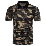 Leisure Camouflage Print Breathable Sports Tee Top Slim Fit Men Summer T-Shirt - RELEVAZA