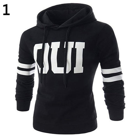 Men Fashion Warm Pullover Hoodie Hooded Sportswear Sweatshirt Drawstring Outwear - RELEVAZA