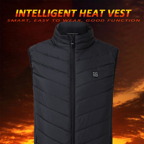 Winter Men USB Electric Heated Warm Rechargeable Heating Vest Waistcoat Jacket - RELEVAZA