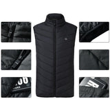 Winter Men USB Electric Heated Warm Rechargeable Heating Vest Waistcoat Jacket - RELEVAZA