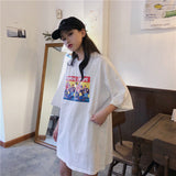 Cotton printed letter Slim short-sleeved T-shirt blouse - RELEVAZA