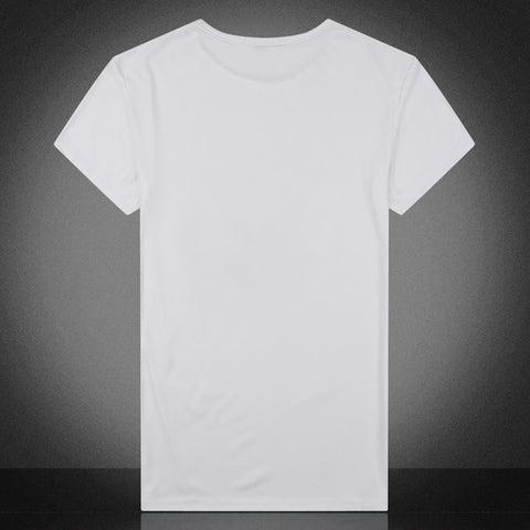 Punk Summer Men Tee Skull Head Print Crew Neck Short Sleeve T-Shirt Casual Top - RELEVAZA