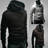 Men Fashion Long Sleeve Zipper Sports Hooded Coat Sweatshirt Casual Outwear - RELEVAZA