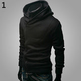Men Fashion Long Sleeve Zipper Sports Hooded Coat Sweatshirt Casual Outwear - RELEVAZA