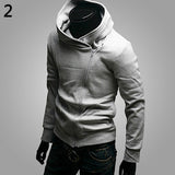 Men Fashion Long Sleeve Zipper Sports Hooded Coat Sweatshirt Casual Outwear - RELEVAZA