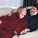 Huggle Hoodie Woman Hoodie Indoor Soft and Warmft One Size Extra Large Hood Soft Plush Blanket Outdoor Wool Hoodie - RELEVAZA