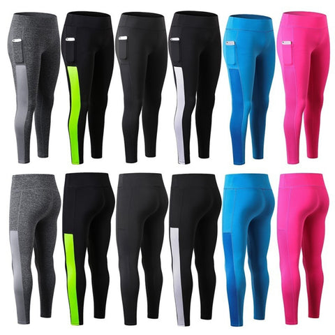 Leggings Sports Women Workout Skinny Gym Pants High Waist Yoga Tights Trousers - RELEVAZA