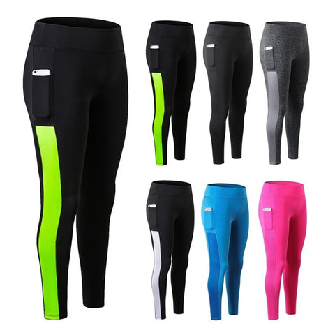 Leggings Sports Women Workout Skinny Gym Pants High Waist Yoga Tights Trousers - RELEVAZA