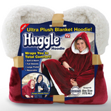 Huggle Hoodie Woman Hoodie Indoor Soft and Warmft One Size Extra Large Hood Soft Plush Blanket Outdoor Wool Hoodie - RELEVAZA