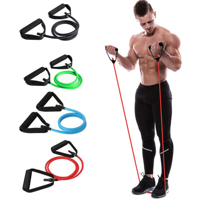 120cm Yoga Pull Rope Elastic Resistance Bands Fitness Crossfit Workout Exercise Tube Practical Training Rubber Tensile Expander - RELEVAZA