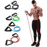 120cm Yoga Pull Rope Elastic Resistance Bands Fitness Crossfit Workout Exercise Tube Practical Training Rubber Tensile Expander - RELEVAZA