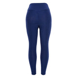 NORMOV Fitness Leggings Women Polyester Ankle-Length Standard Fold Pants Elasticity Slim Push Up Female multiple color Legging - RELEVAZA