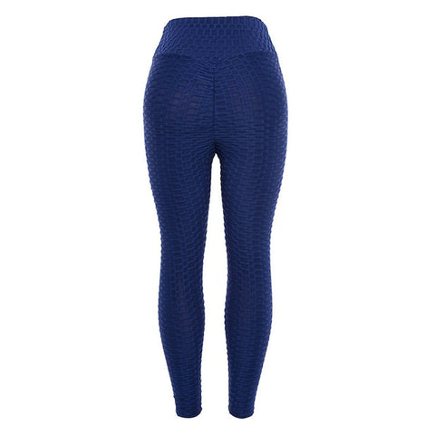 NORMOV Fitness Leggings Women Polyester Ankle-Length Standard Fold Pants Elasticity Slim Push Up Female multiple color Legging - RELEVAZA
