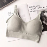 Seamless Sports Bra Women Fitness Top Yoga Bra For Cup A-D Black White Running Yoga Gym Crop Top Women Push Up Sport Bra Top Bh - RELEVAZA