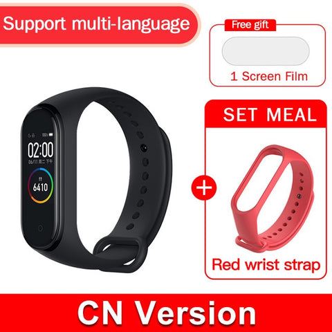 Global version original xiaomi mi band 4 color screen 2019 latest music smart bracelet heart rate fitness 135mAh bluetooth 5.0 - RELEVAZA