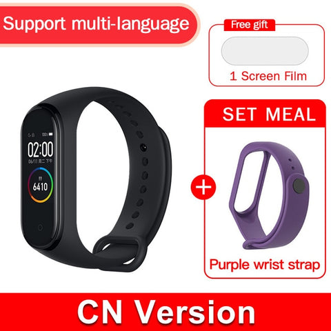 Global version original xiaomi mi band 4 color screen 2019 latest music smart bracelet heart rate fitness 135mAh bluetooth 5.0 - RELEVAZA
