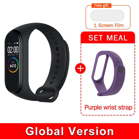 Global version original xiaomi mi band 4 color screen 2019 latest music smart bracelet heart rate fitness 135mAh bluetooth 5.0 - RELEVAZA
