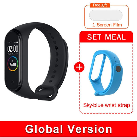 Global version original xiaomi mi band 4 color screen 2019 latest music smart bracelet heart rate fitness 135mAh bluetooth 5.0 - RELEVAZA