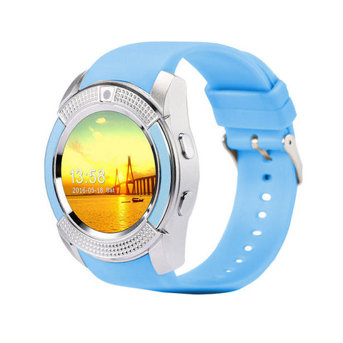 V8 SmartWatch Bluetooth Smartwatch Touch Screen Wrist Watch with Camera/SIM Card Slot, Waterproof Smart Watch DZ09 X6 VS M2 A1 - RELEVAZA