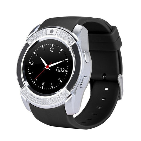 V8 SmartWatch Bluetooth Smartwatch Touch Screen Wrist Watch with Camera/SIM Card Slot, Waterproof Smart Watch DZ09 X6 VS M2 A1 - RELEVAZA