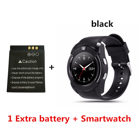 V8 SmartWatch Bluetooth Smartwatch Touch Screen Wrist Watch with Camera/SIM Card Slot, Waterproof Smart Watch DZ09 X6 VS M2 A1 - RELEVAZA