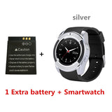 V8 SmartWatch Bluetooth Smartwatch Touch Screen Wrist Watch with Camera/SIM Card Slot, Waterproof Smart Watch DZ09 X6 VS M2 A1 - RELEVAZA