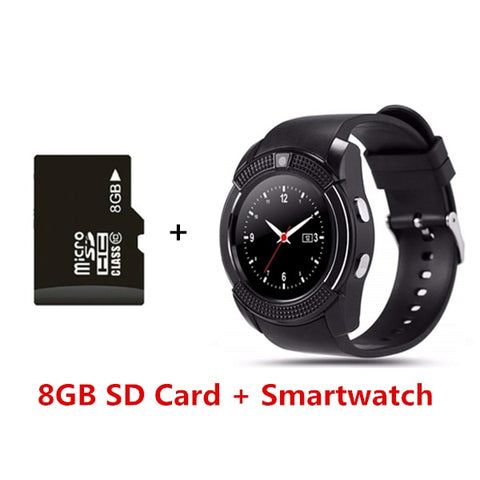 V8 SmartWatch Bluetooth Smartwatch Touch Screen Wrist Watch with Camera/SIM Card Slot, Waterproof Smart Watch DZ09 X6 VS M2 A1 - RELEVAZA