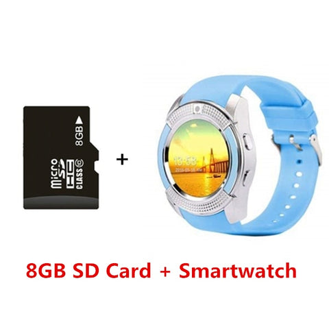 V8 SmartWatch Bluetooth Smartwatch Touch Screen Wrist Watch with Camera/SIM Card Slot, Waterproof Smart Watch DZ09 X6 VS M2 A1 - RELEVAZA