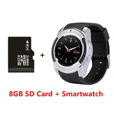 V8 SmartWatch Bluetooth Smartwatch Touch Screen Wrist Watch with Camera/SIM Card Slot, Waterproof Smart Watch DZ09 X6 VS M2 A1 - RELEVAZA
