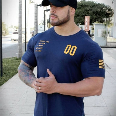 2019 New Plain Clothing fitness t shirt men O-neck t-shirt cotton bodybuilding tee shirts tops gyms tshirt Homme - RELEVAZA