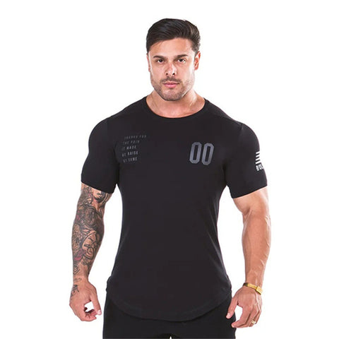 2019 New Plain Clothing fitness t shirt men O-neck t-shirt cotton bodybuilding tee shirts tops gyms tshirt Homme - RELEVAZA