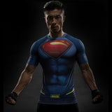 Short Sleeve 3D T Shirt Men T-Shirt Male Tee Captain America Superman tshirt Men Fitness Compression Shirt Punisher MMA - RELEVAZA