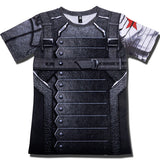 Short Sleeve 3D T Shirt Men T-Shirt Male Tee Captain America Superman tshirt Men Fitness Compression Shirt Punisher MMA - RELEVAZA