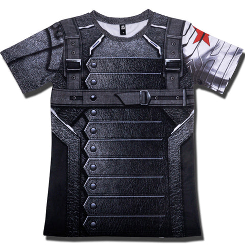 Short Sleeve 3D T Shirt Men T-Shirt Male Tee Captain America Superman tshirt Men Fitness Compression Shirt Punisher MMA - RELEVAZA