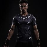 Short Sleeve 3D T Shirt Men T-Shirt Male Tee Captain America Superman tshirt Men Fitness Compression Shirt Punisher MMA - RELEVAZA