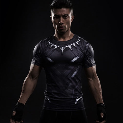 Short Sleeve 3D T Shirt Men T-Shirt Male Tee Captain America Superman tshirt Men Fitness Compression Shirt Punisher MMA - RELEVAZA