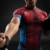 Short Sleeve 3D T Shirt Men T-Shirt Male Tee Captain America Superman tshirt Men Fitness Compression Shirt Punisher MMA - RELEVAZA