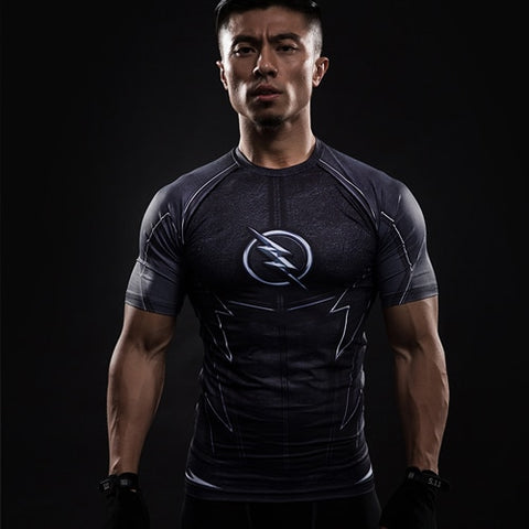 Short Sleeve 3D T Shirt Men T-Shirt Male Tee Captain America Superman tshirt Men Fitness Compression Shirt Punisher MMA - RELEVAZA