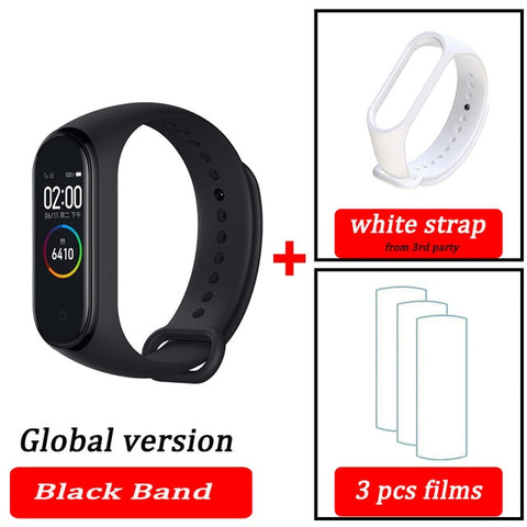 Original XiaoMi  Mi Band 4 Smart Wristband Fitness Bracelet MiBand Band 4 Heart Rate Time Big Touch Screen  Message Smartband - RELEVAZA