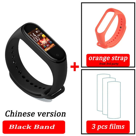 Original XiaoMi  Mi Band 4 Smart Wristband Fitness Bracelet MiBand Band 4 Heart Rate Time Big Touch Screen  Message Smartband - RELEVAZA
